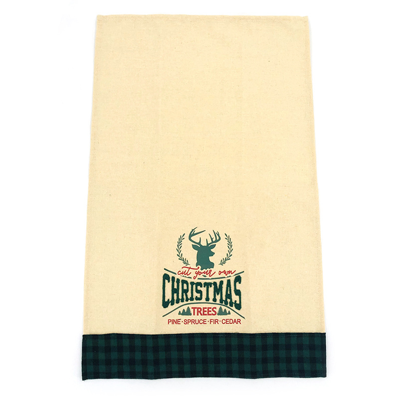 Christmas Decorating Buffalo Plaid Decorative Towels Linen Hand Towel