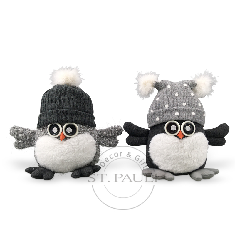 PL7G924AB 9寸灰白坐姿猫头鹰公仔 毛织布 坐姿,摆饰 9inch Christmas GW Cute Owl Plush toy Standing 2 Asst Knitted Fabric Standing Tabletop.jpg PL7G924AB 9寸灰白坐姿猫头鹰公仔 毛织布 坐姿,摆饰 9inch Christmas GW Cute Owl Plush toy Standing 2 Asst Knitted Fabric Standing Tabletop.jpg