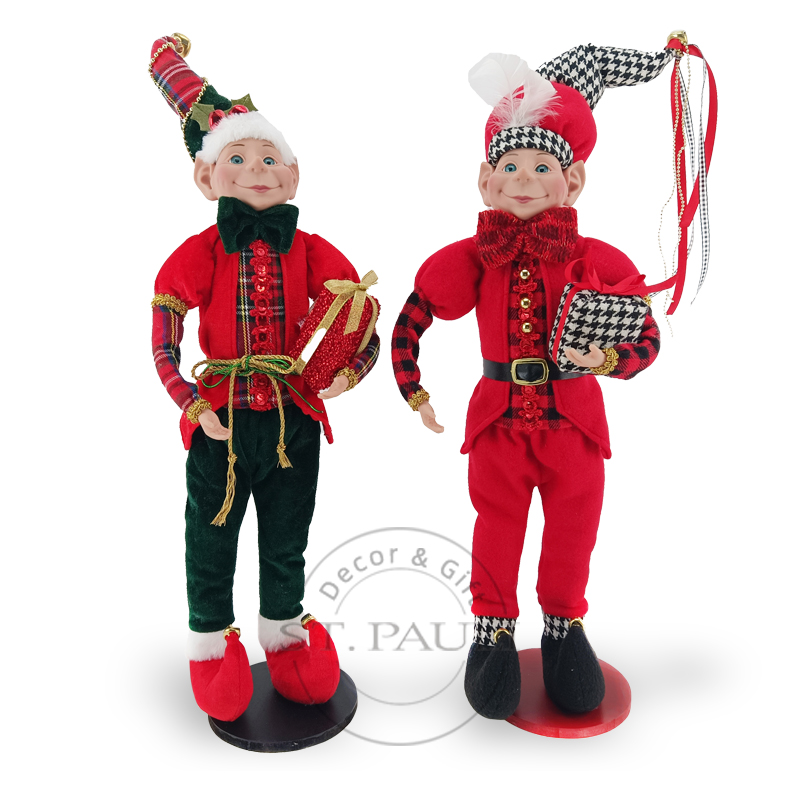 PL7E122AB 19寸丝绒老人精灵站姿 丝绒 贴花 礼物 19inch Velvet Santa Elf Standing Velvet Applique gifts .jpg