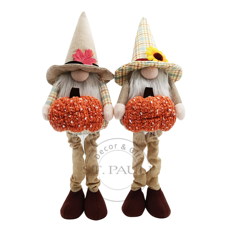 PL2C322AB 20''寸丰收节南瓜地精 长毛绒 麻布 Harvest Pumpkin Gnomes Plush Line 白底图.jpg