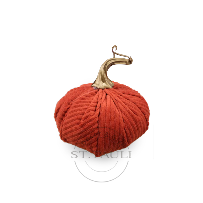 PL2C490A 4.5''X2.5''秋收天鹅绒南瓜 天鹅绒 桌面摆饰 Harvest Velvet Pumpkin Velvet Tabletop Decor 白底图.jpg