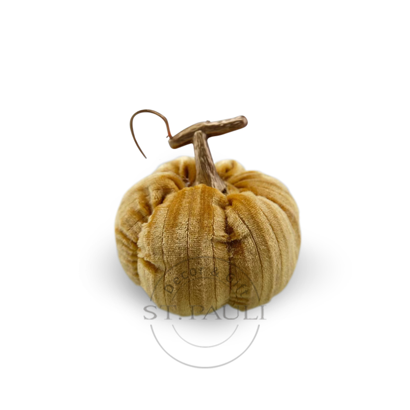 PL2C495 3''x2.5''秋收天鹅绒南瓜 天鹅绒 桌面摆饰 Harvest Velvet Pumpkin Velvet Tabletop Decor 白底图.jpg