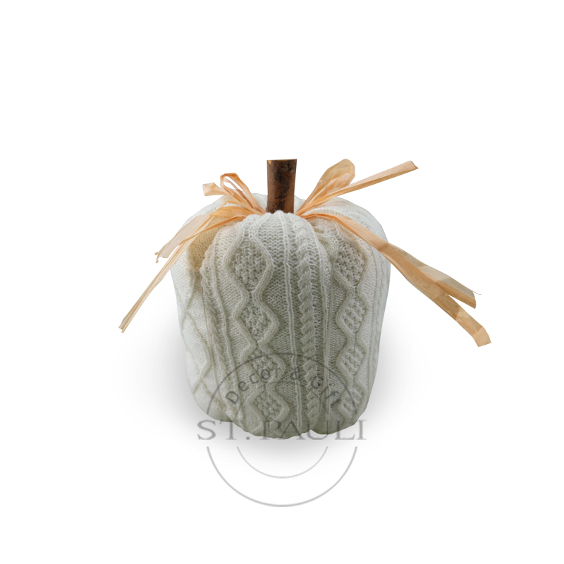 PL2C477 6''秋收编织毛织白色南瓜 毛织布 桌面小摆饰 Harvest Knited White Pumpkin Knitted Tabletop Decor 白底图.jpg