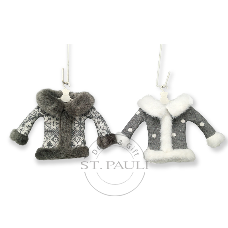 PL7G908AB 5寸灰白毛衣 毛织布 圣诞树吊饰 5inch Christmas GW Sweater 2 Asst Knitted Fabric Christmas Tree Ornament'.jpg