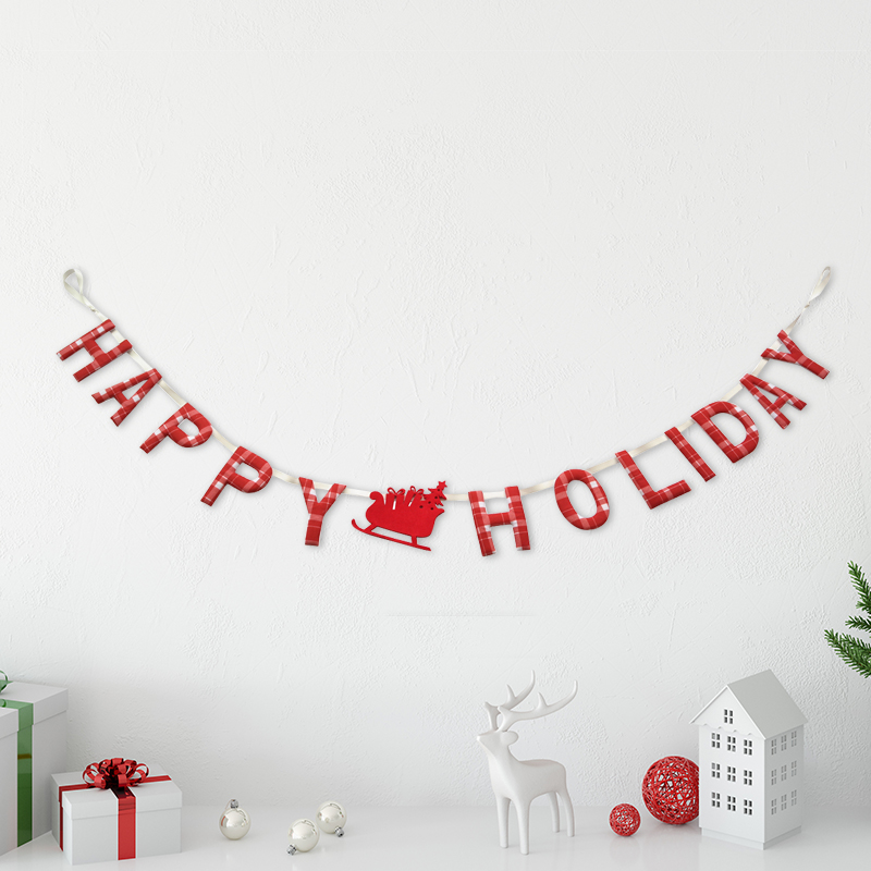 CHRISTMAS HAPPY HOLIDAY  Garlands Home Ornament