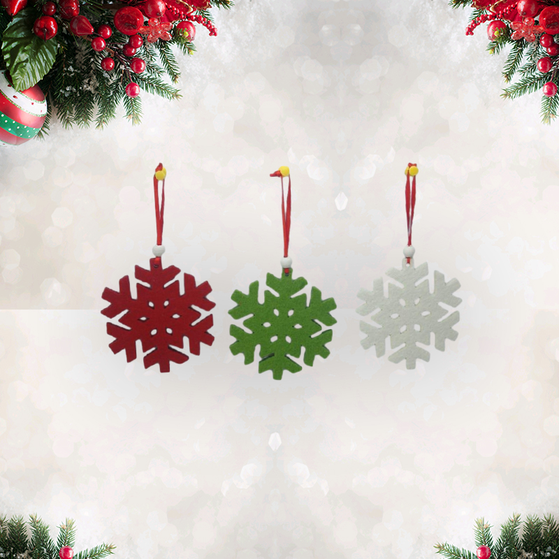Snowflake Decoration Felt Hanging Ornaments for Christmas Decoration