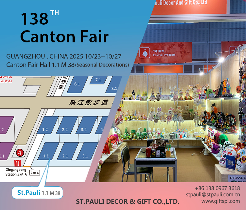 The 138th Canton Fair booth-Hall 1.1 M38--St.pauli   Date :2025 Oct 23-27