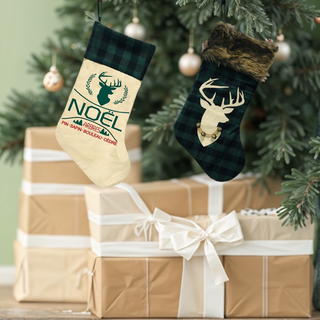 5 Bulk Order Vintage Christmas Stockings