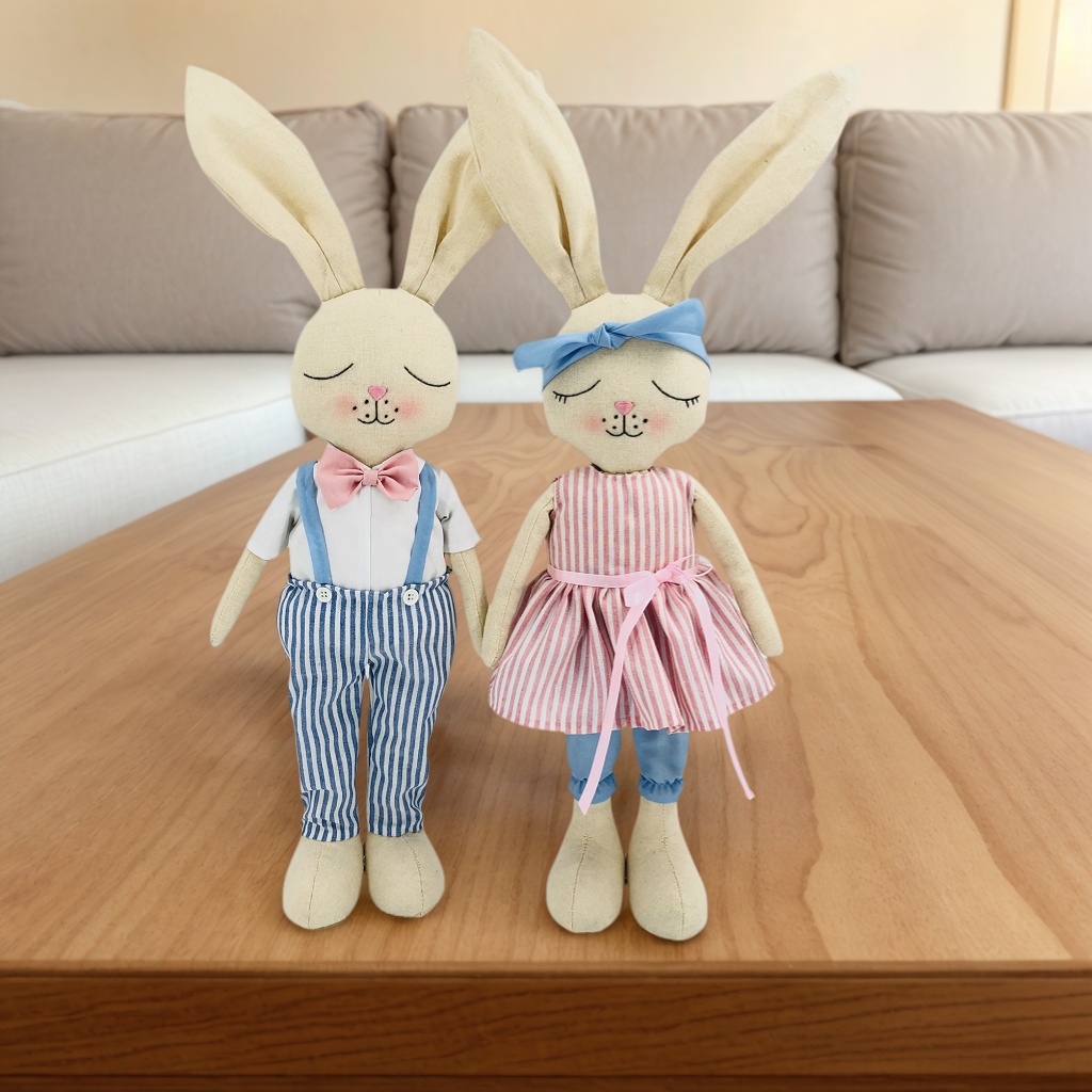 Easter Decorations Gift Rabbit Decor Handmade Gifts Bunny Doll