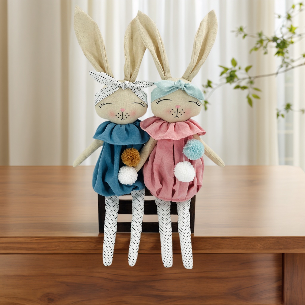 Bunny Holiday Decoration Easter Supplies Ornaments Diy Rabbit Doll