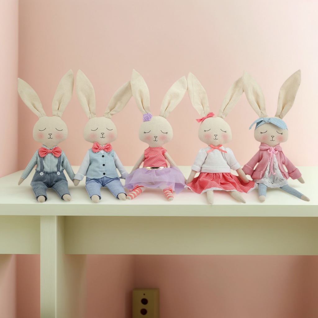 Bunny Easter Decor Handmade Gifts Crafts Home Decoration Rabbit Doll