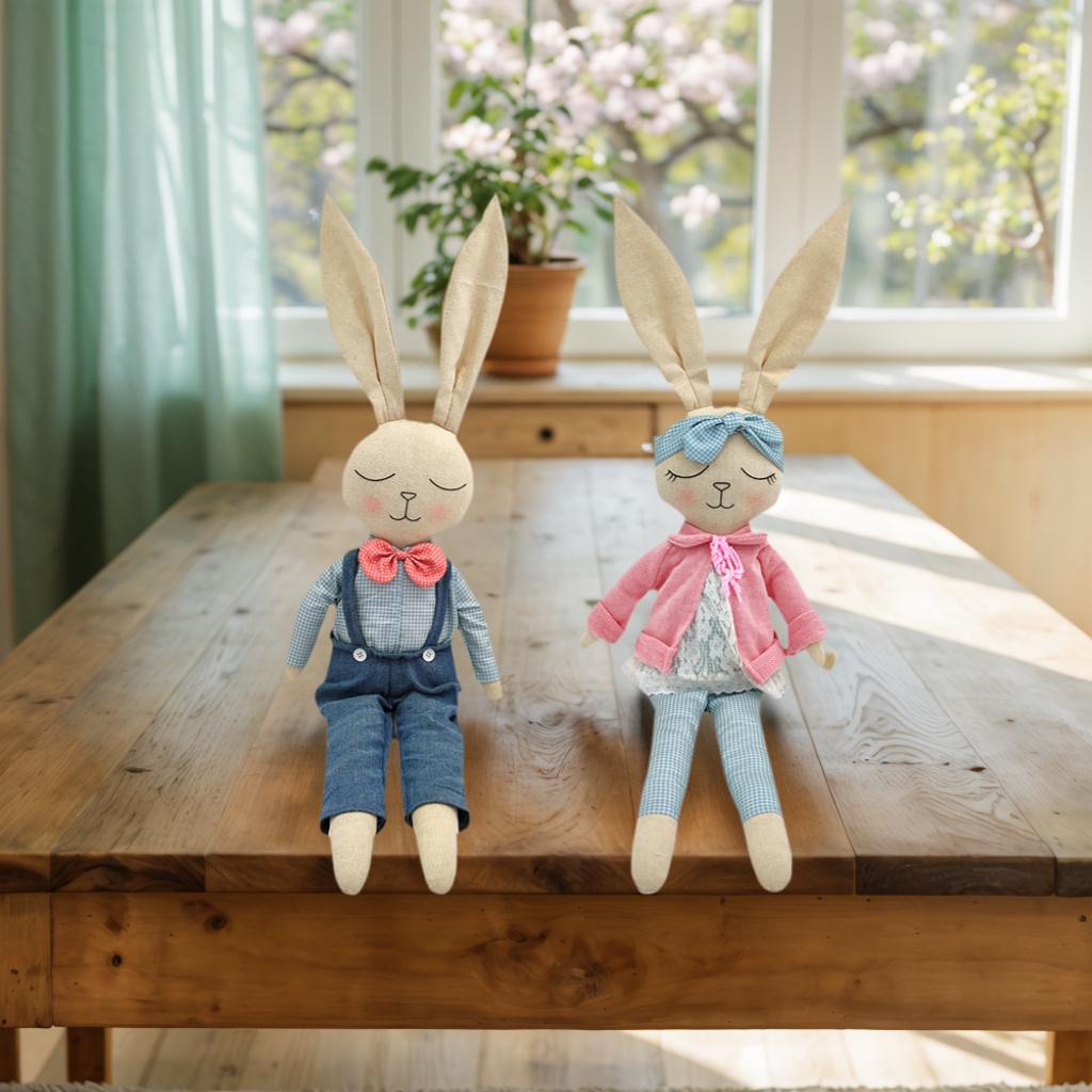 Decoration Pieces Easter Decorations Event Gift Souvenir Bunny Doll