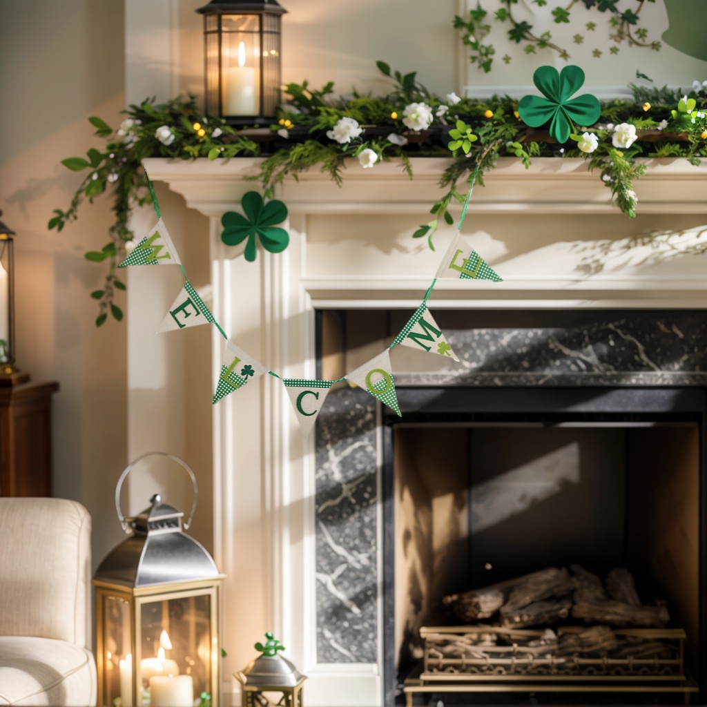 St Patricks Day Accessories Flag Ornaments Home Decoration Banner