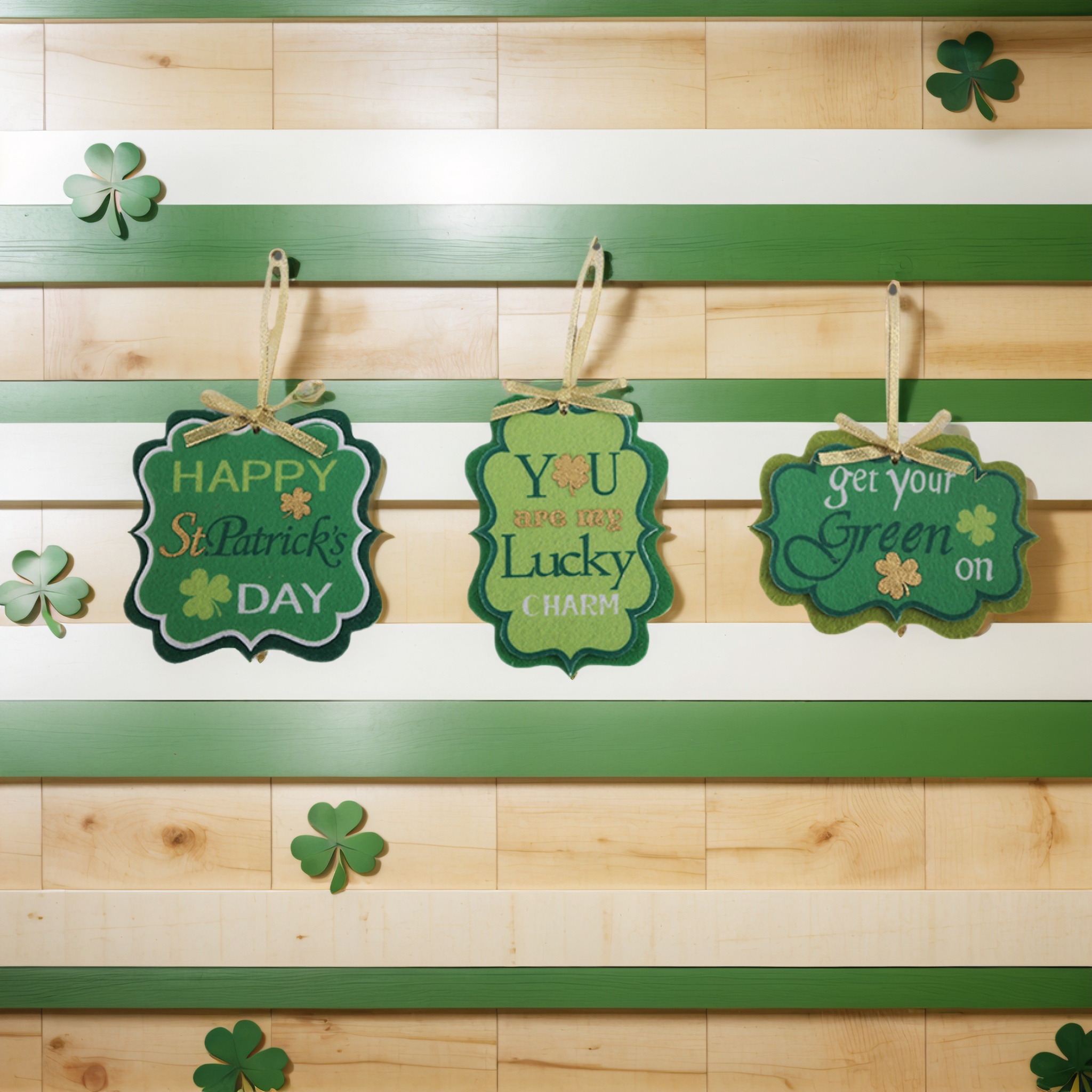 Hanging Decorations St Patrick's Day Accessories Door Hanger Felt Craft