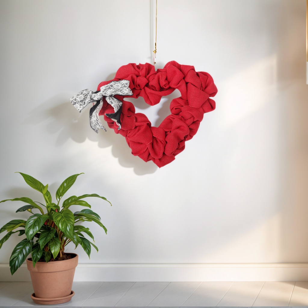Door Hanging Valentine Day Decorations Handmade Gifts Wreath