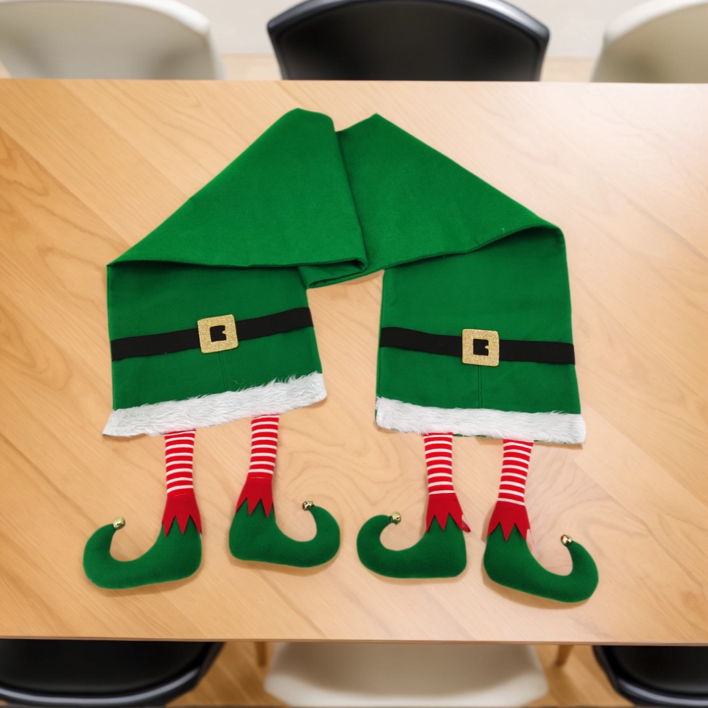 Tablecloth Custom Embroidered Elf Plush Christmas Tablecloth